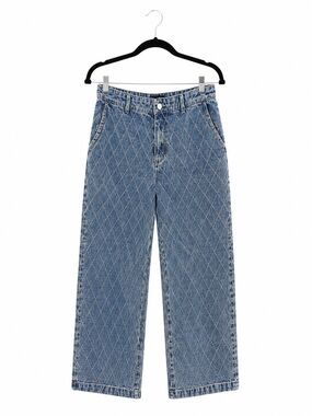 House of Harlow 1960 Blue Denim Jeans with Subtle Distress